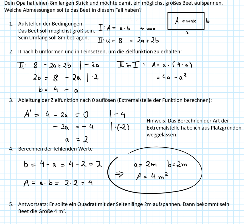 Beispiel dafür, dass man Mathe nicht nur in der Schule braucht