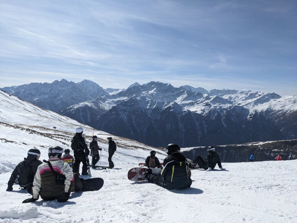 view of the mountains