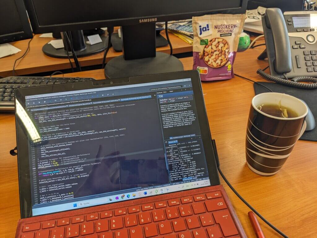me over python with a cup of tea