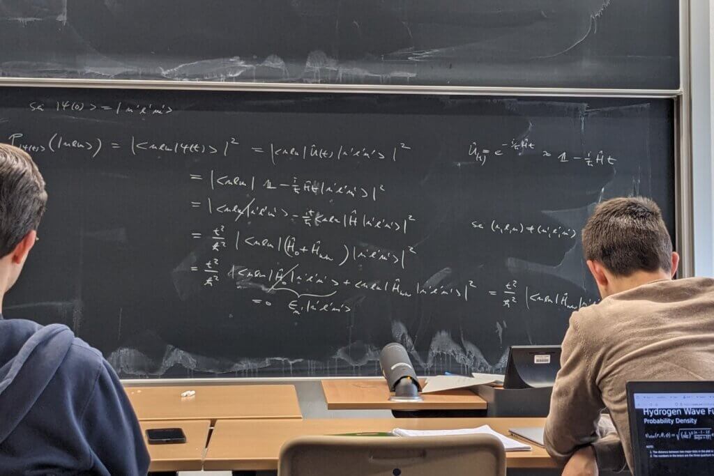 in an exercise in theoretical quantum physics