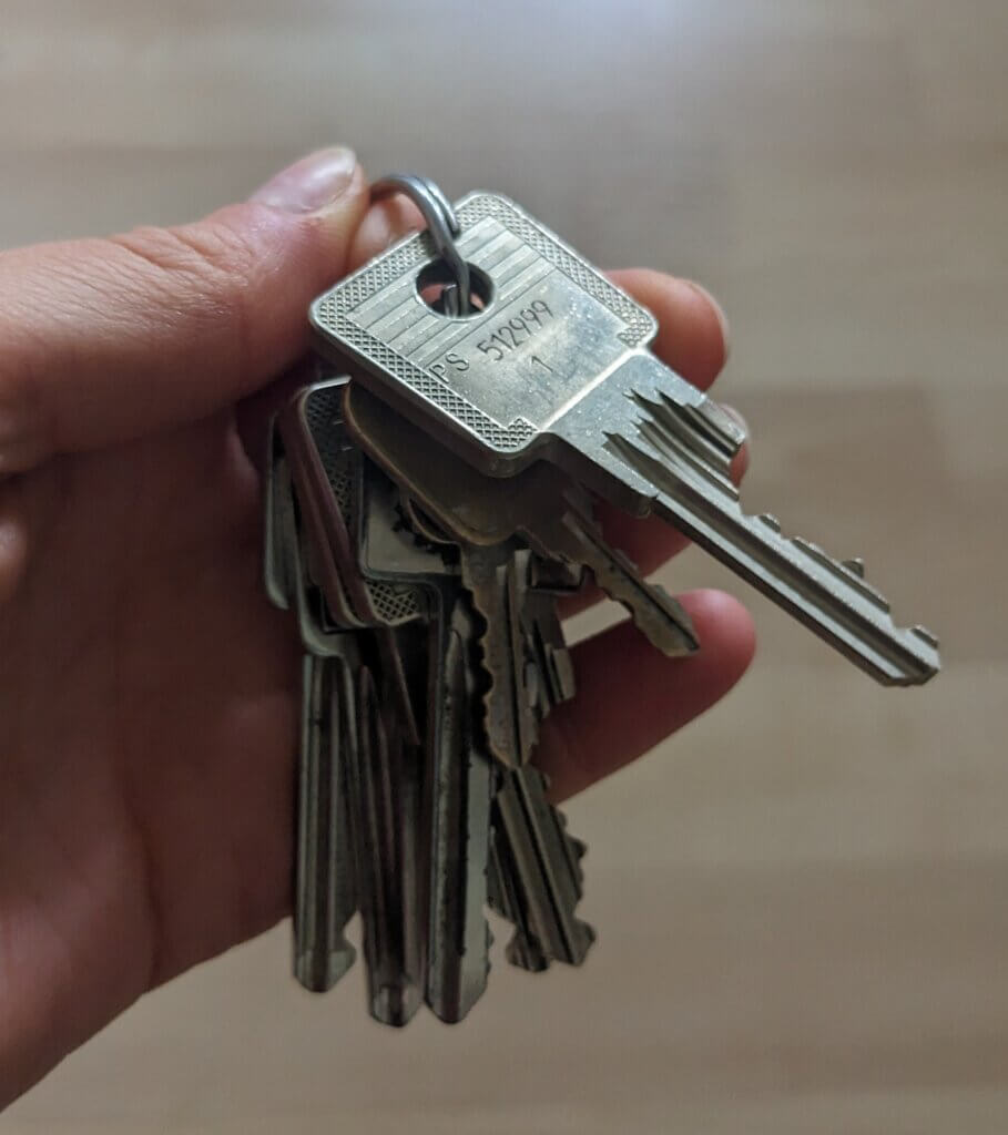 Keys in my hand