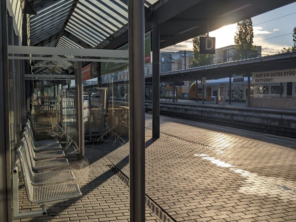 Morgens auf dem Weg ins Mastersemester