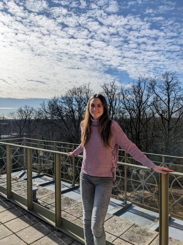 Me on Michelson House terrace