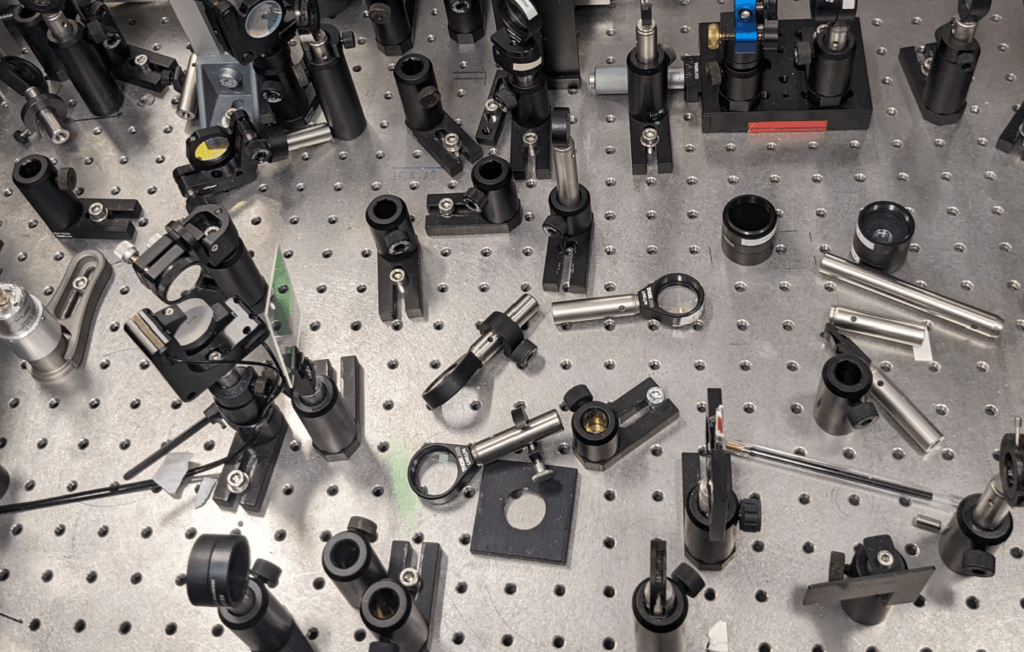 Optical setup for a laboratory practical course