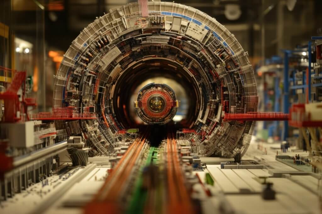 Modell: CERN-Teilchenbeschleuniger